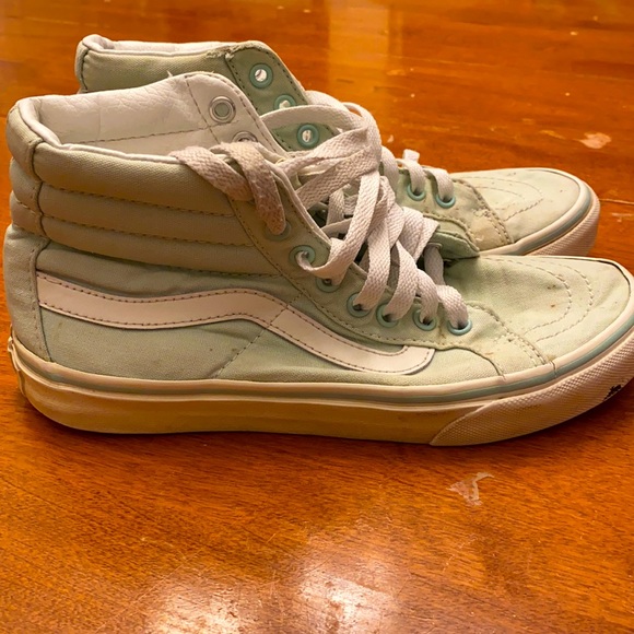 mint vans high tops